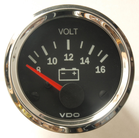 VDO Cockpit Vision Chrom Voltmeter 12V