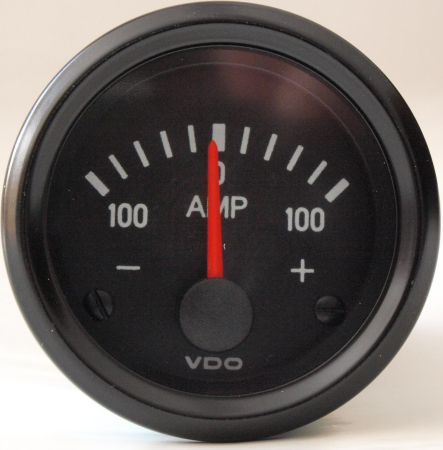 VDO "international" Amperemeter d=52mm 100-0-100 A