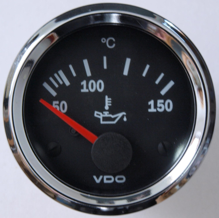VDO Cockpit Vision Chrom Öltemperaturanzeige