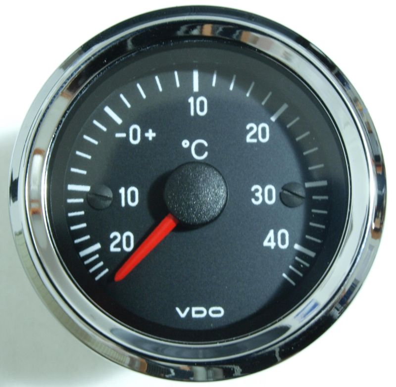 VDO Chrom "international" Außenthermometer